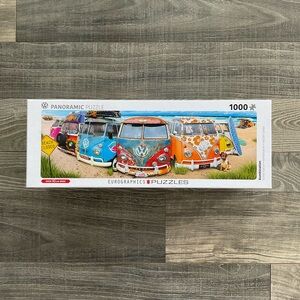 EuroGraphics Volkswagon KombiNation Panoramic 1000-Piece Puzzle VW Buses